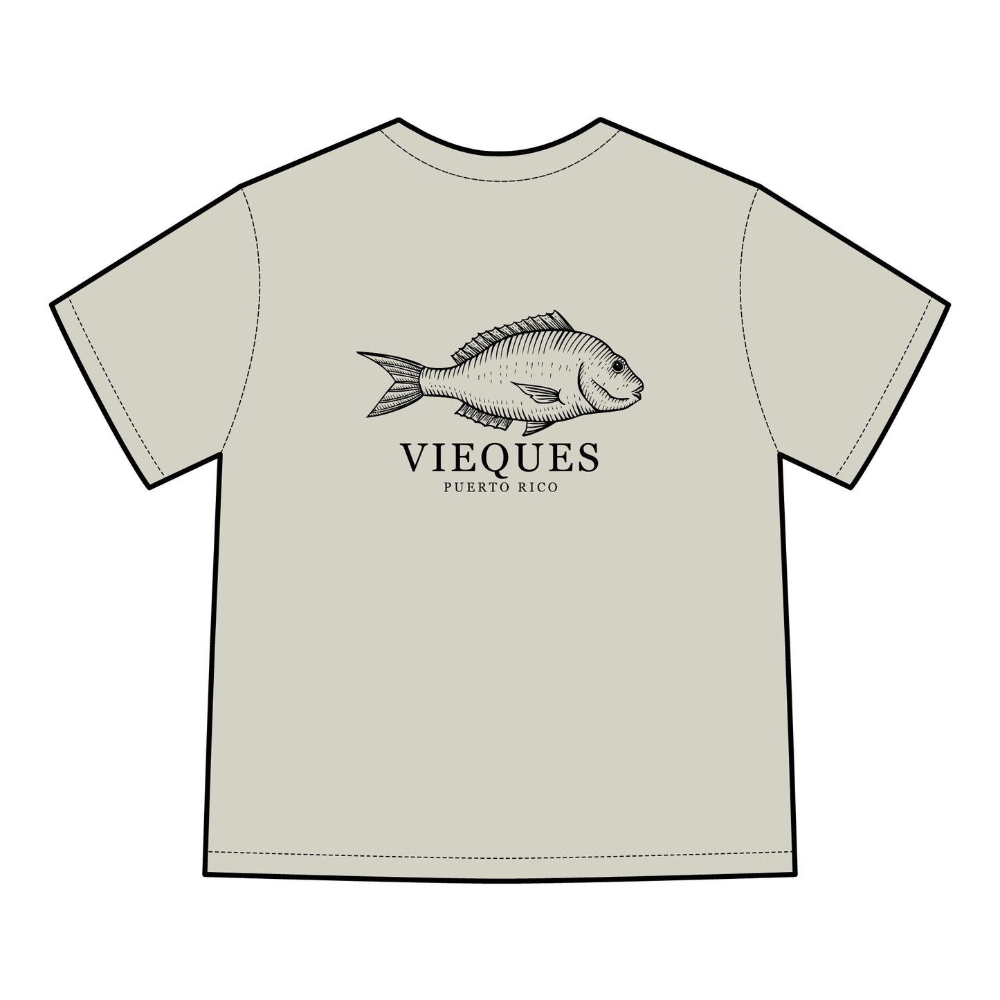 Vieques Fish Graphic T-Shirt, Eco-Friendly Fashion, Beachwear, Unisex Summer Tee, Puerto Rico Gift, Casual Outfit
