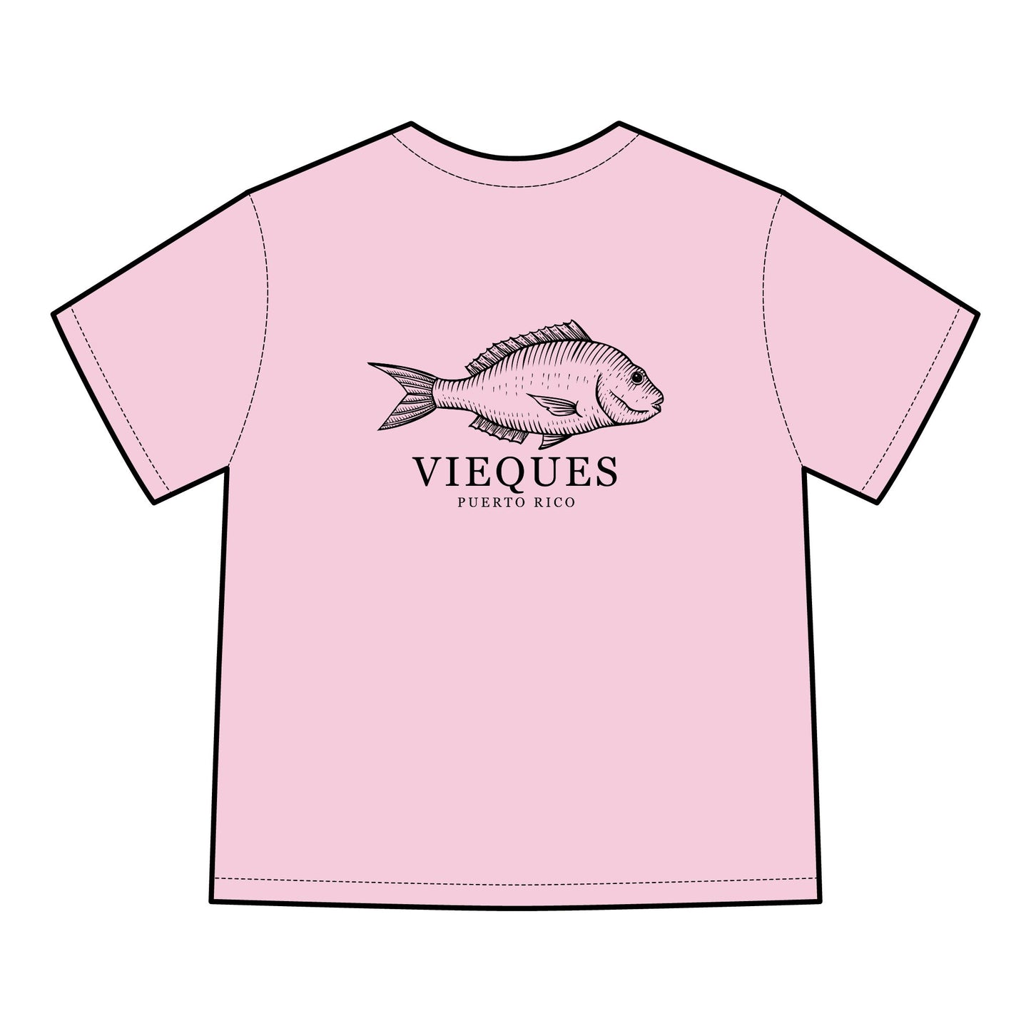 Vieques Fish Graphic T-Shirt, Eco-Friendly Fashion, Beachwear, Unisex Summer Tee, Puerto Rico Gift, Casual Outfit