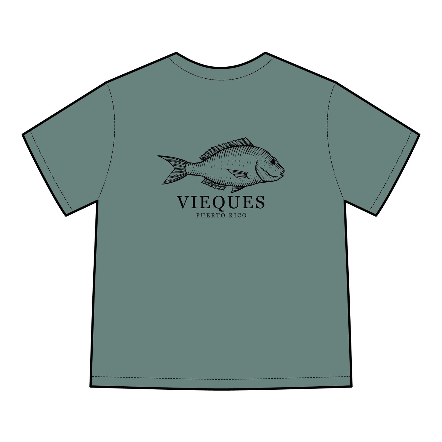 Vieques Fish Graphic T-Shirt, Eco-Friendly Fashion, Beachwear, Unisex Summer Tee, Puerto Rico Gift, Casual Outfit