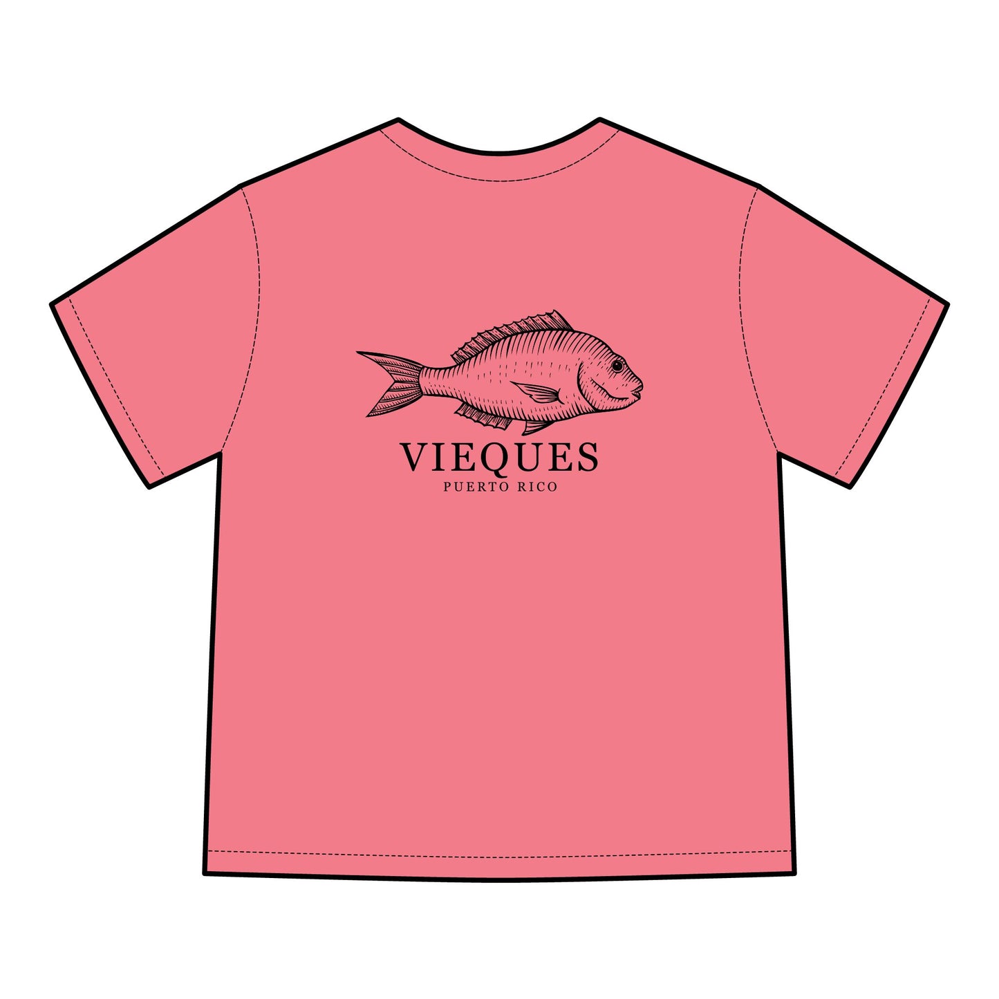 Vieques Fish Graphic T-Shirt, Eco-Friendly Fashion, Beachwear, Unisex Summer Tee, Puerto Rico Gift, Casual Outfit