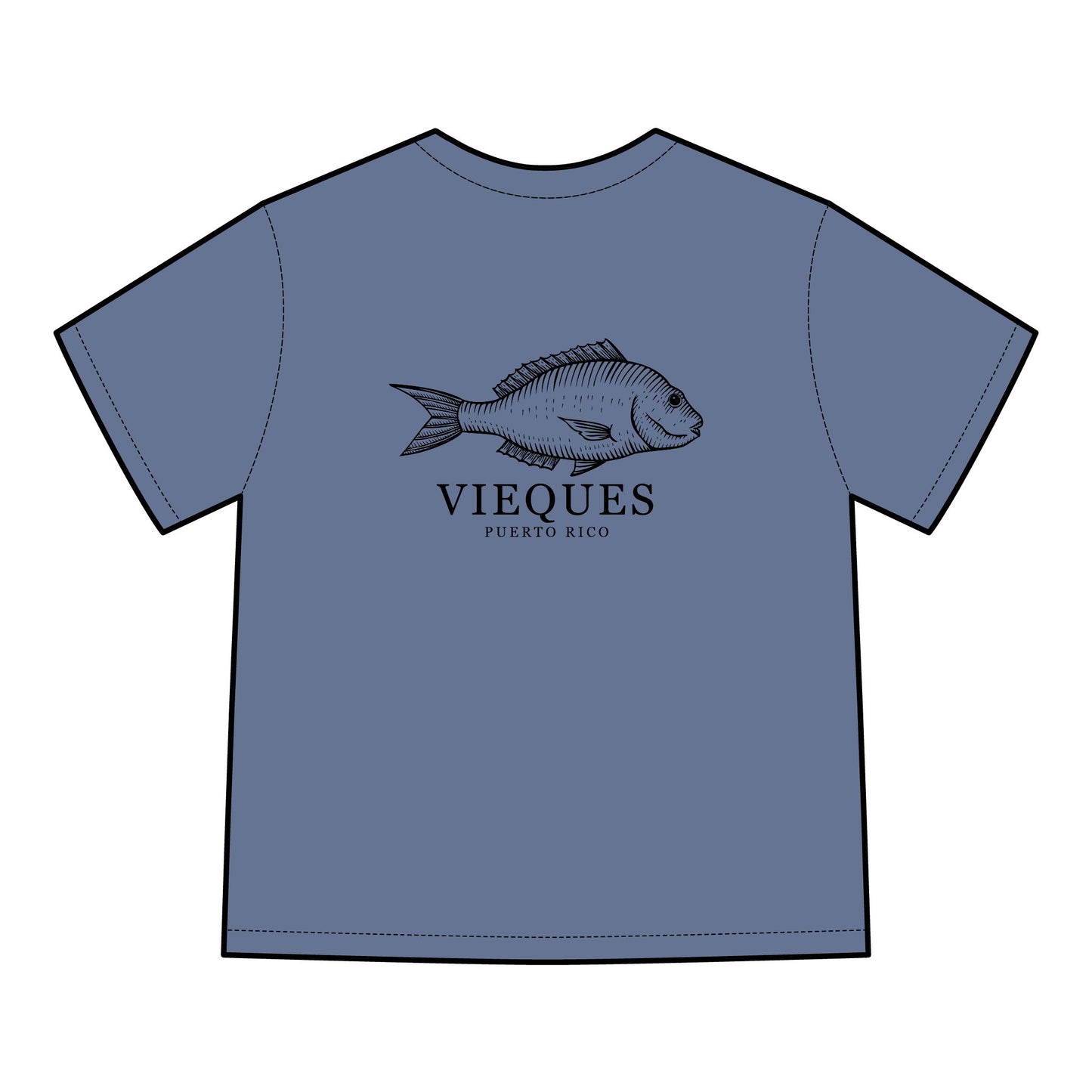 Vieques Fish Graphic T-Shirt, Eco-Friendly Fashion, Beachwear, Unisex Summer Tee, Puerto Rico Gift, Casual Outfit