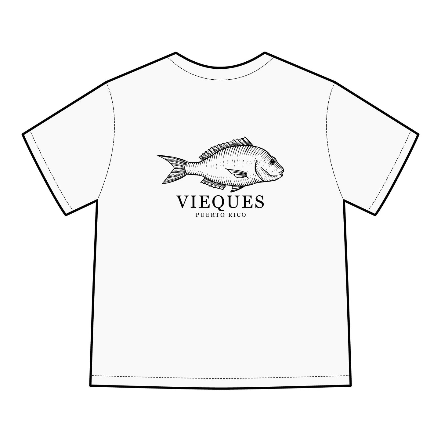Vieques Fish Graphic T-Shirt, Eco-Friendly Fashion, Beachwear, Unisex Summer Tee, Puerto Rico Gift, Casual Outfit