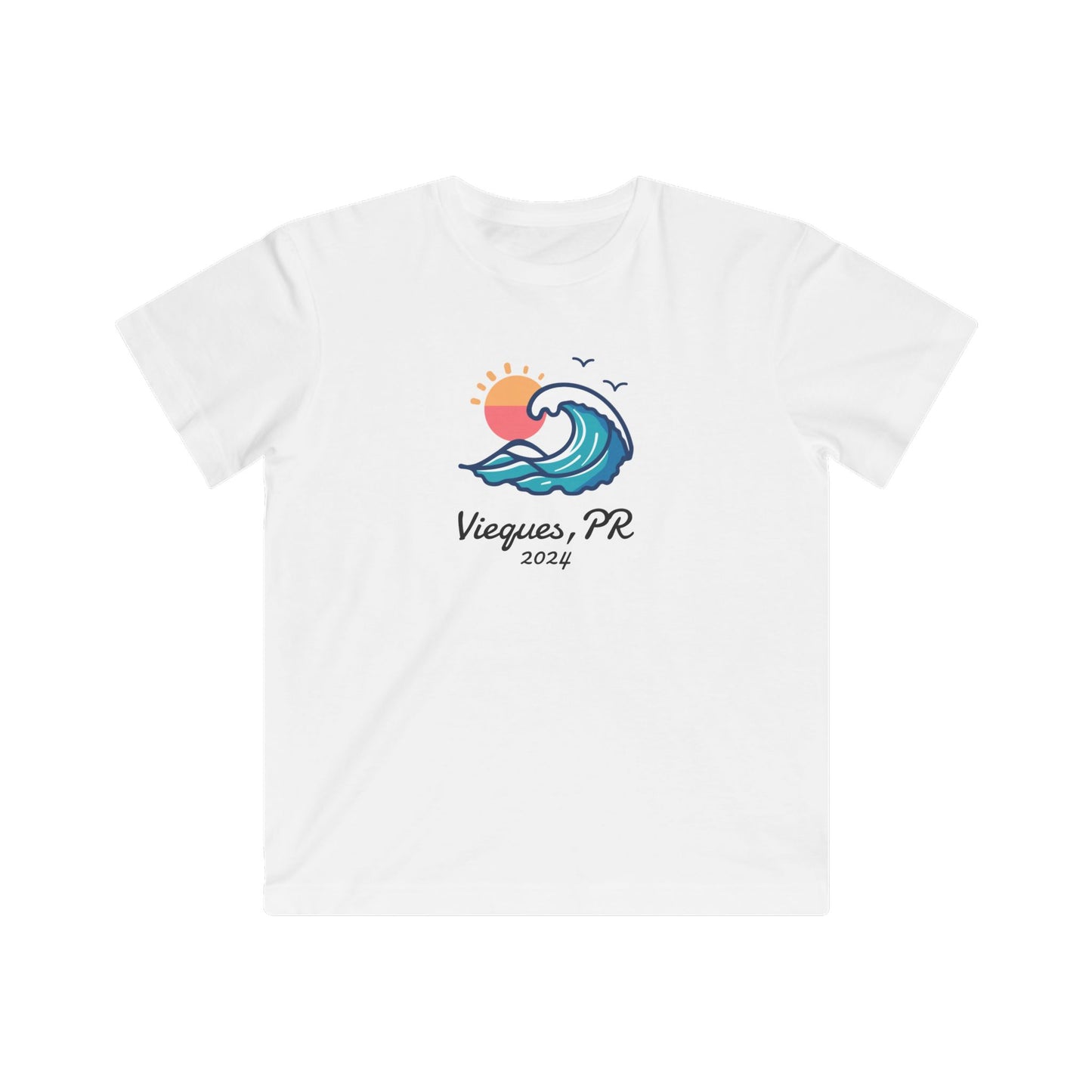 Kids Fine Jersey Tee - Vieques Wave